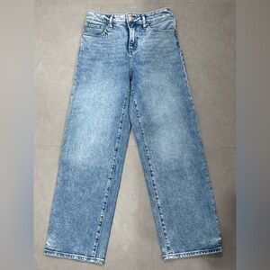 Express Light Blue Straight Jeans